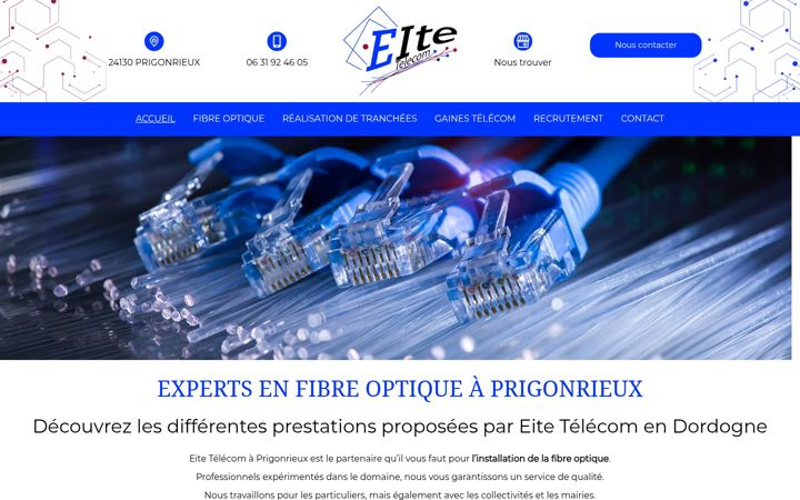 Screenshot of eite-reseau-telecom.fr