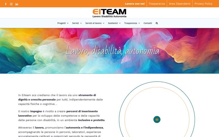 Snímek obrazovky eiteam.it