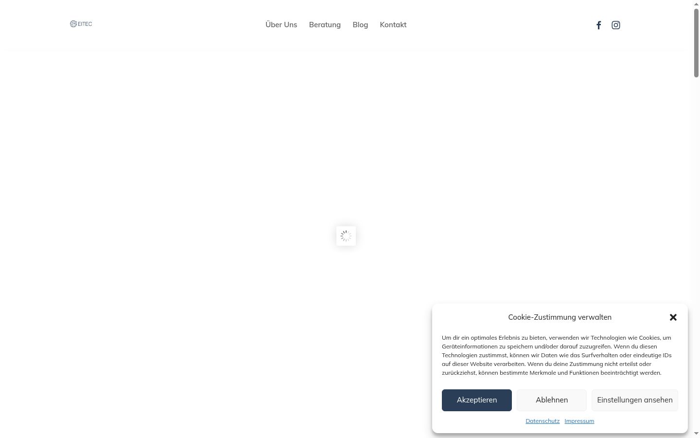Screenshot van de toestemmingsbanner zoals getoond vóór enige interactie