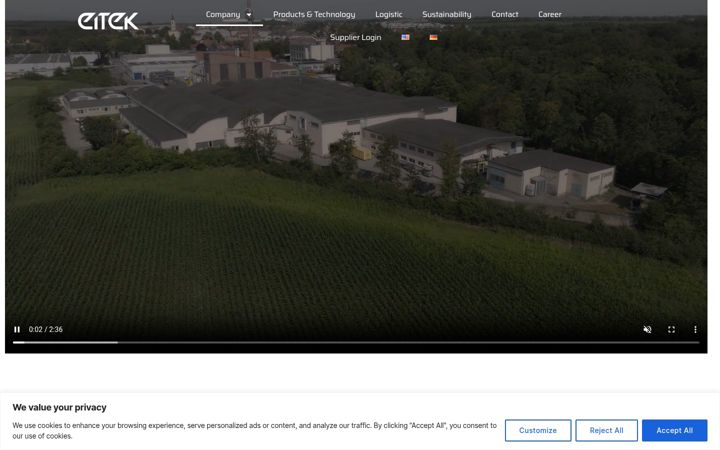Zrzut ekranu eitek-gmbh.at