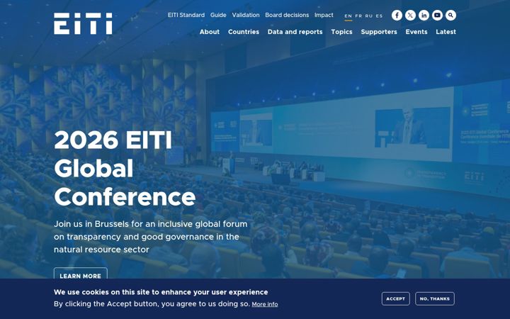 Screenshot of eiti.org