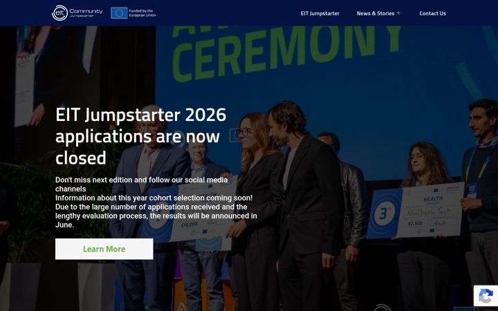 Screenshot of eitjumpstarter.eu