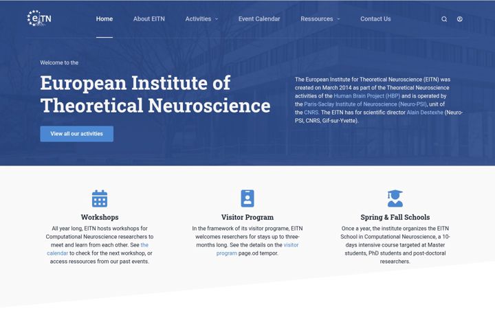 Screenshot of eitn.cnrs.fr