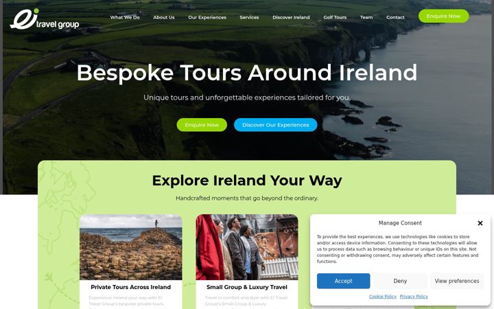 Screenshot of eitravelgroup.ie