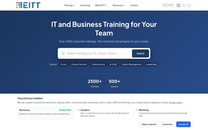 Screenshot of eitt.academy