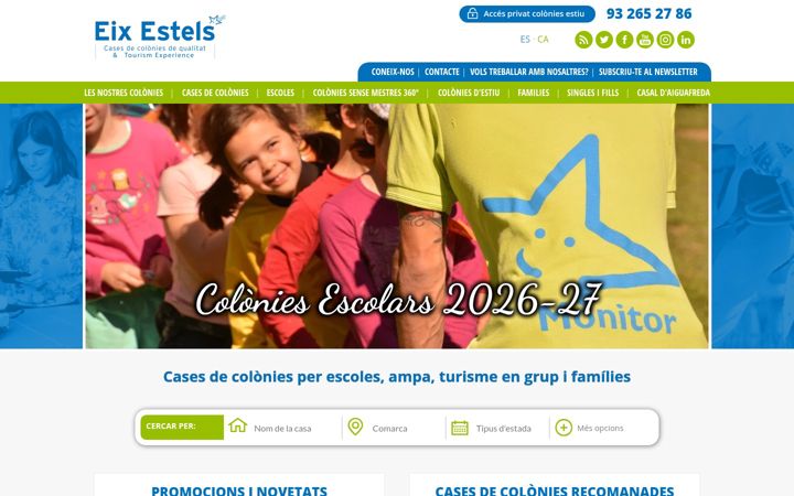 Screenshot of eixestels.com