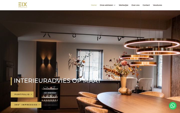 Ekrānuzņēmums no eixinteriordesign.nl
