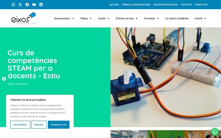 Screenshot of eixoscreativa.com
