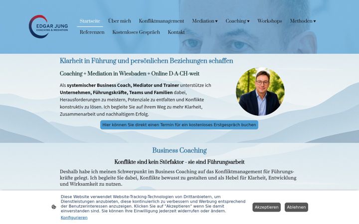 Screenshot van ej-coaching.de