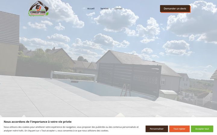 Screenshot of ej-conception.fr