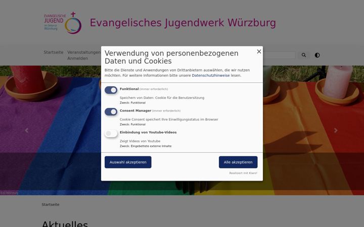 Captura de ecrã de ej-wuerzburg.de