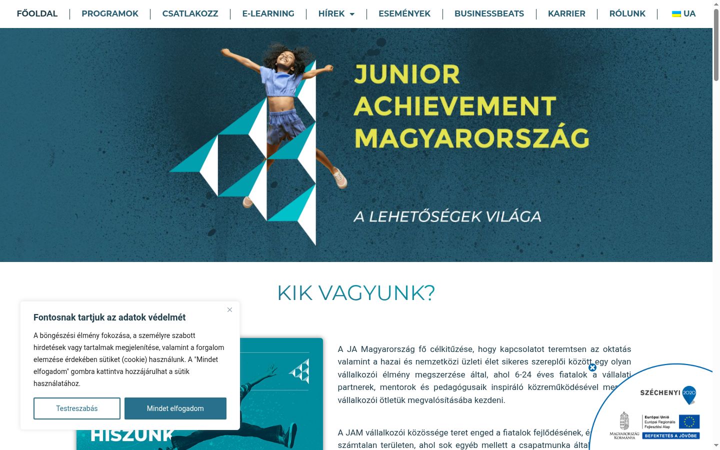 Screenshot tal-banner tal-kunsens muri qabel kwalunkwe interazzjoni