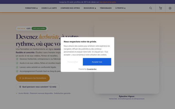 Ekrano kopija ejardin.ca