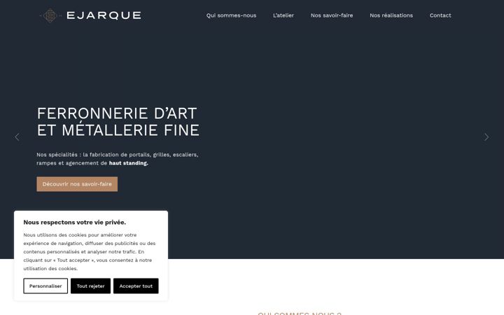 Screenshot of ejarque.fr