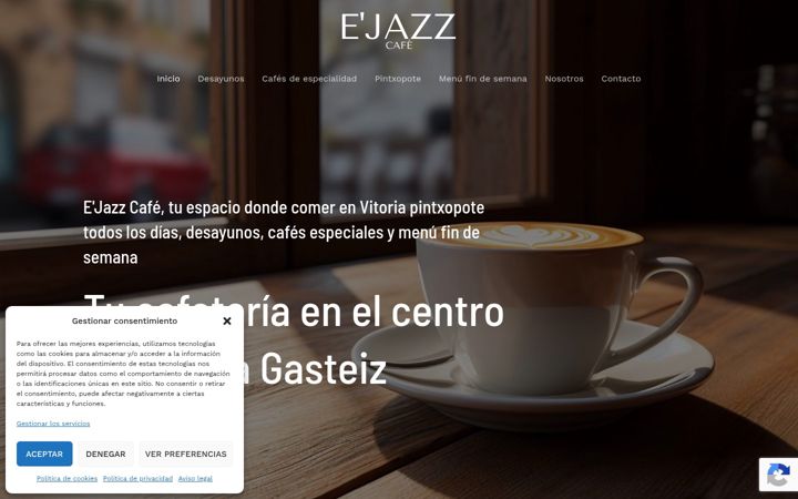 Screenshot van ejazzcafe.es