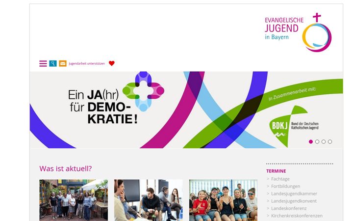 Captura de ecrã de ejb.de