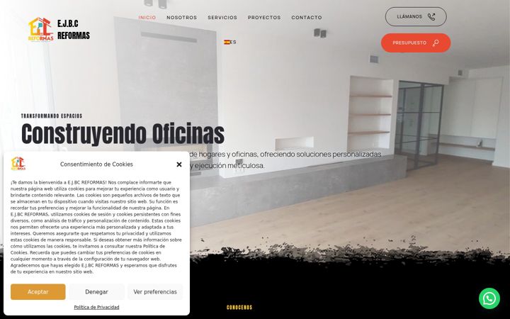 Screenshot of ejbcreformas.com