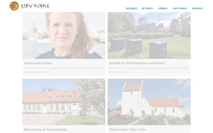 Kuvakaappaus sivustosta ejbykirke.dk