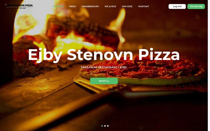 Snímek obrazovky ejbypizza.dk