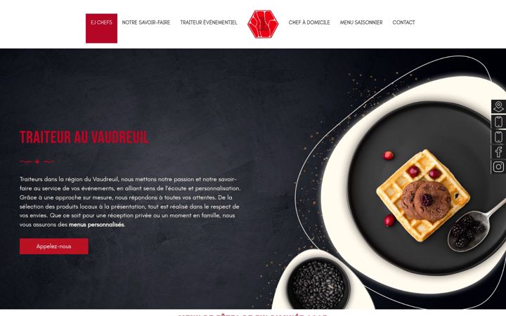 Screenshot of ejchefs.fr