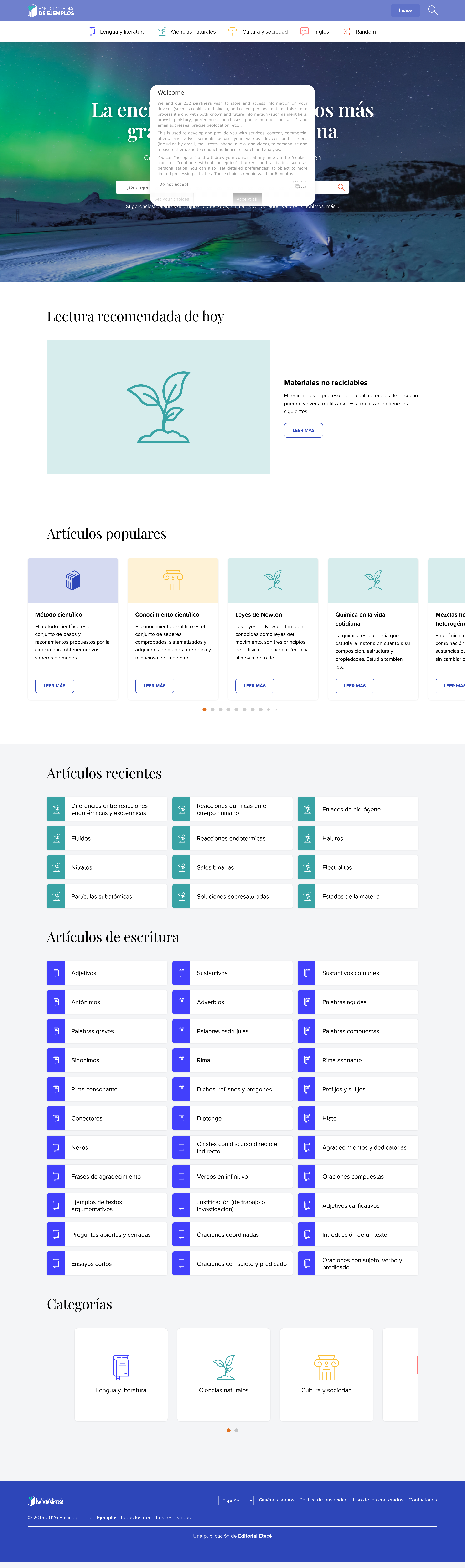 Screenshot of ejemplos.co