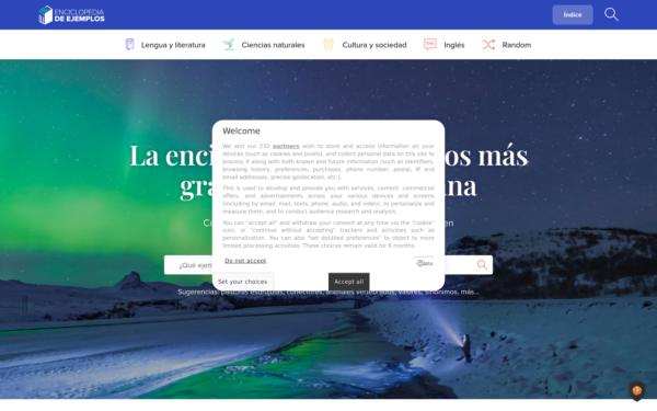 Screenshot of ejemplos.co
