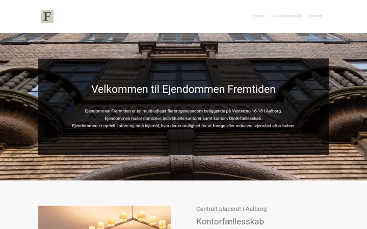 Screenshot of ejendommenfremtiden.com