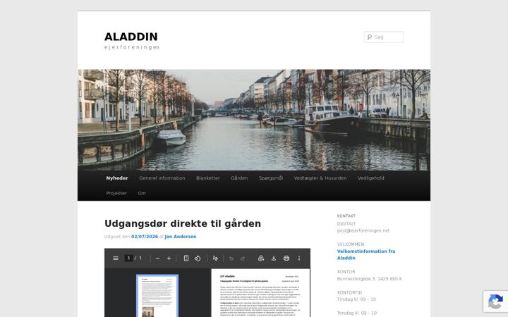 Screenshot ta' ejerforeningen.net