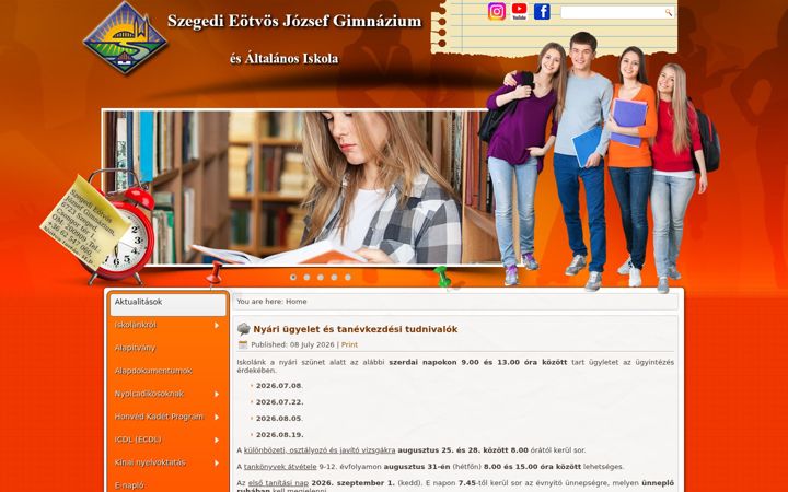 Snímek obrazovky ejg-szeged.edu.hu