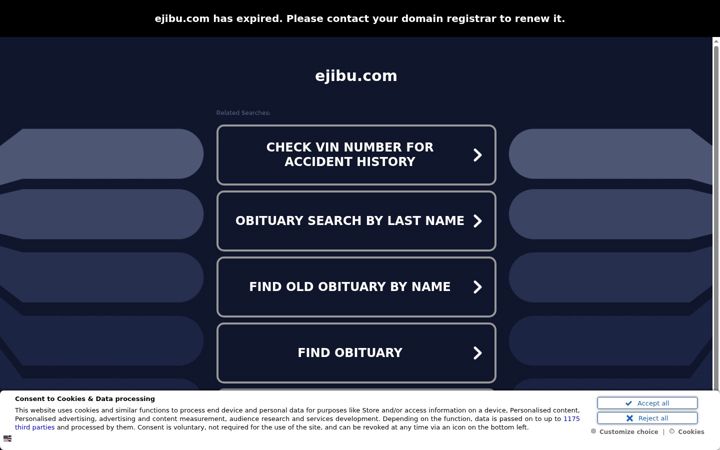 Screenshot of ejibu.com