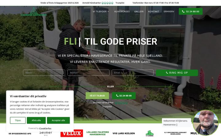 Screenshot of ejlersens-haveservice.dk