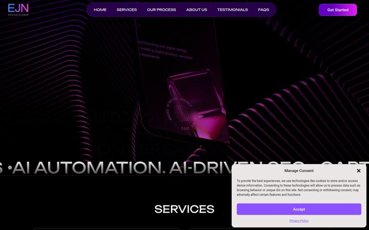 Screenshot ta' ejndesignstudio.com.au
