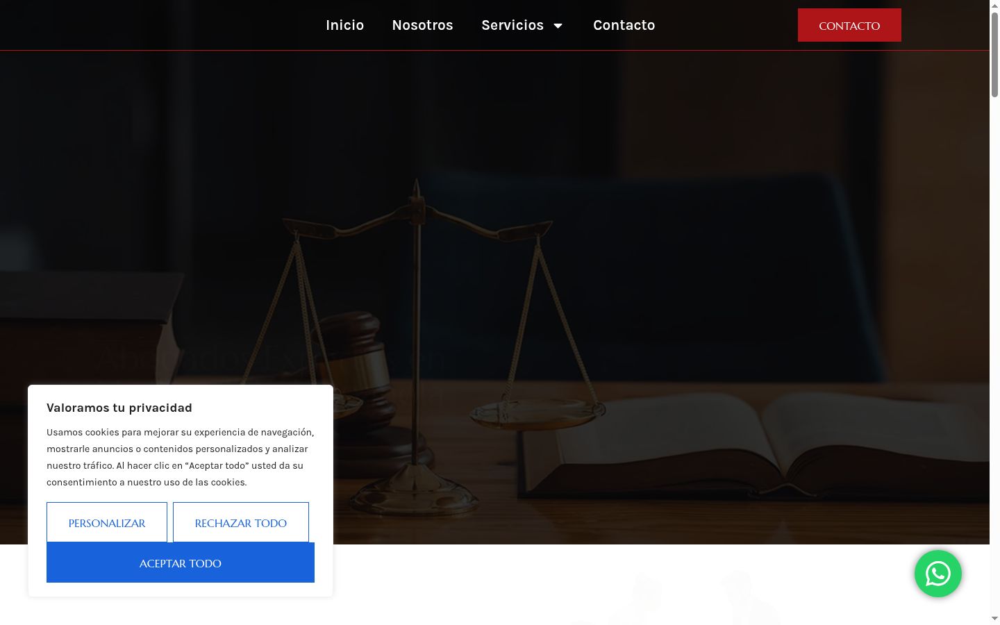 Capture d'écran de la bannière de consentement affichée avant toute interaction