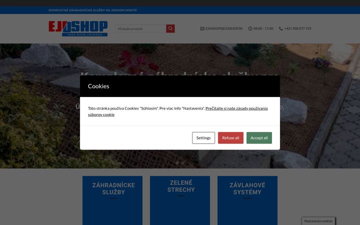Screenshot of ejoshop.sk