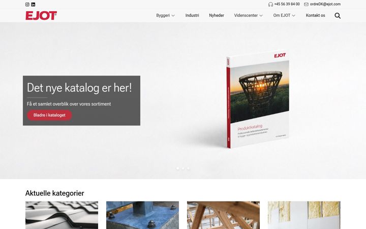 Screenshot of ejot.dk