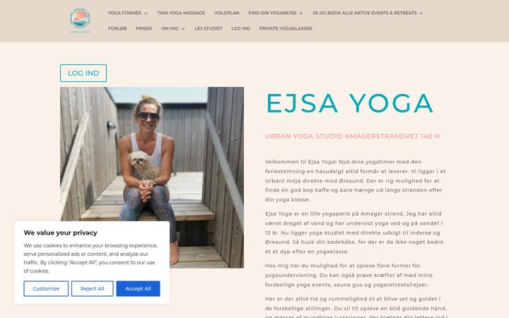 Képernyőkép: ejsayoga.dk