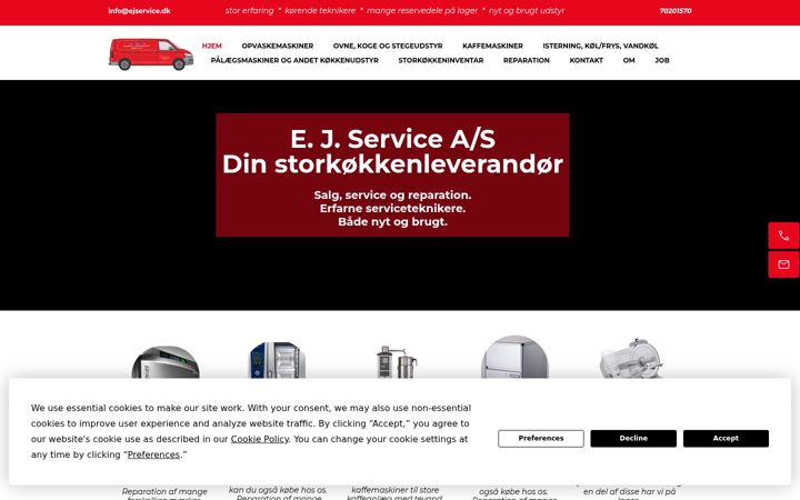 Képernyőkép: ejservice.dk