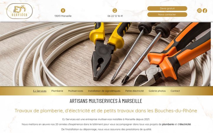 Screenshot of ejservices-plombier.fr