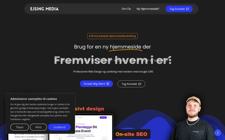 Screenshot of ejsingmedia.dk