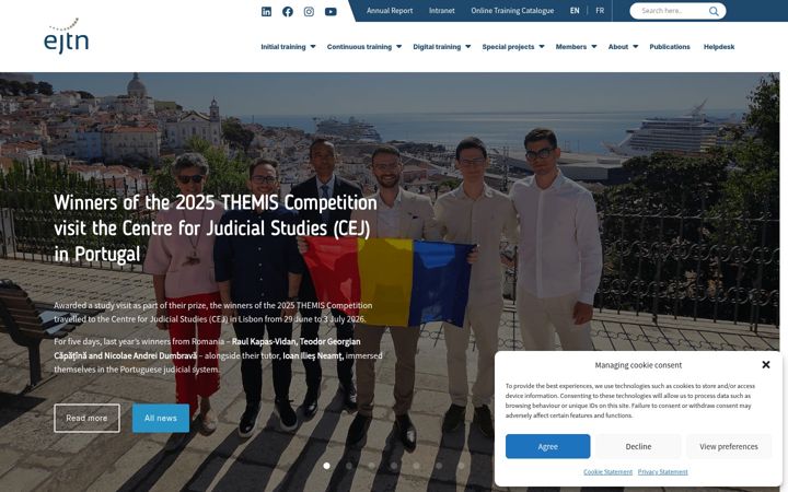 Screenshot of ejtn.eu