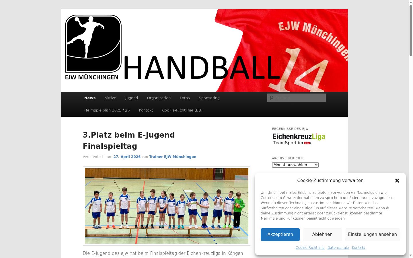 Screenshot tal-banner tal-kunsens muri qabel kwalunkwe interazzjoni