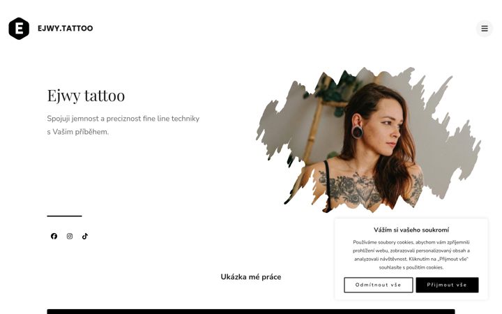 Snímek obrazovky ejwytattoo.cz