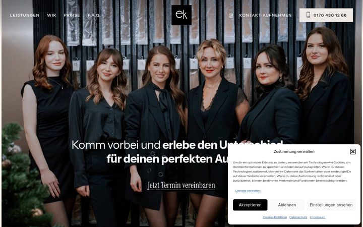 Zrzut ekranu ek-hairstudio.de