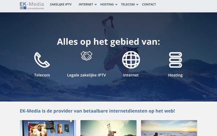 Screenshot of ek-media.nl