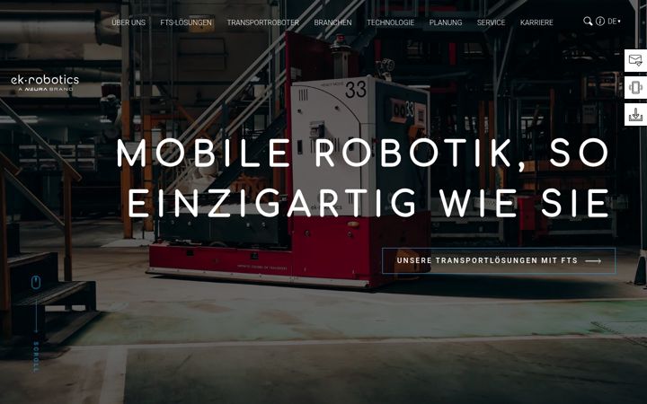 Screenshot of ek-robotics.com