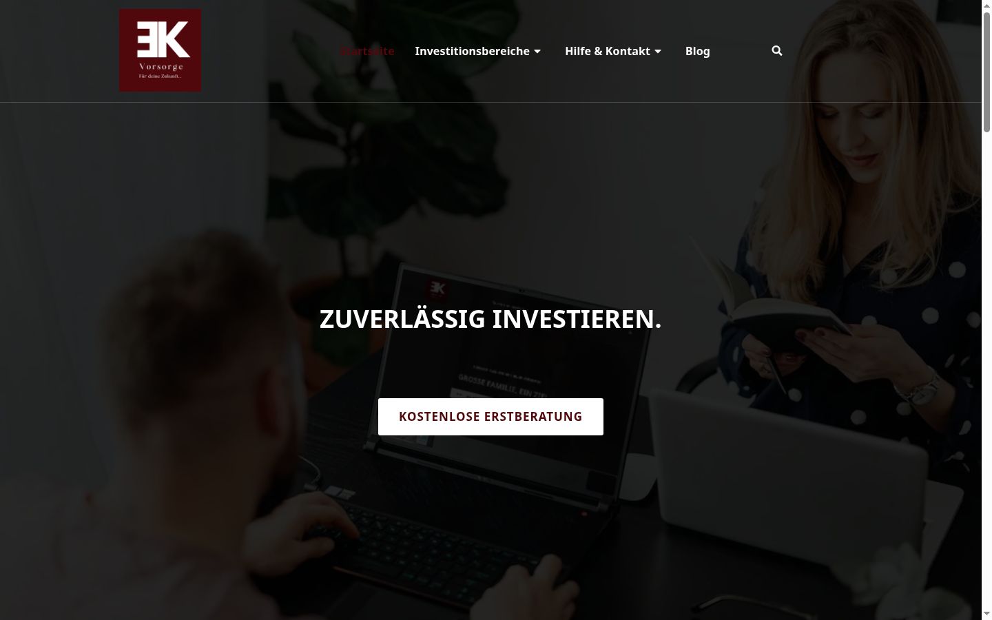 Screenshot des Einwilligungsbanners vor jeglicher Interaktion