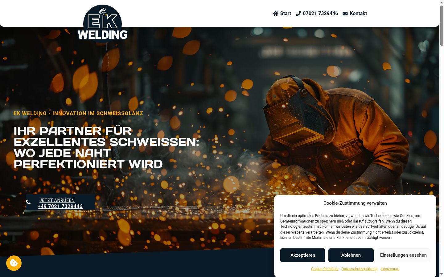 Screenshot tal-banner tal-kunsens muri qabel kwalunkwe interazzjoni