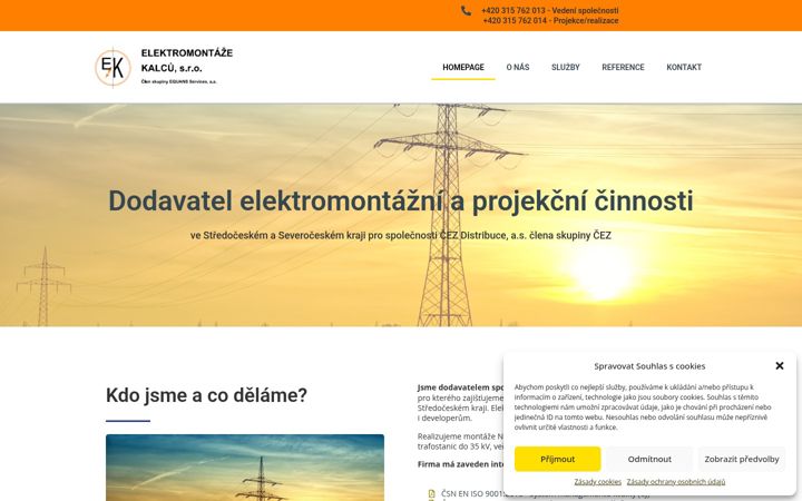 Snímek obrazovky ekalcu.cz