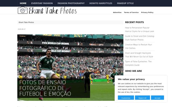 Screenshot of ekanttakephotos.com