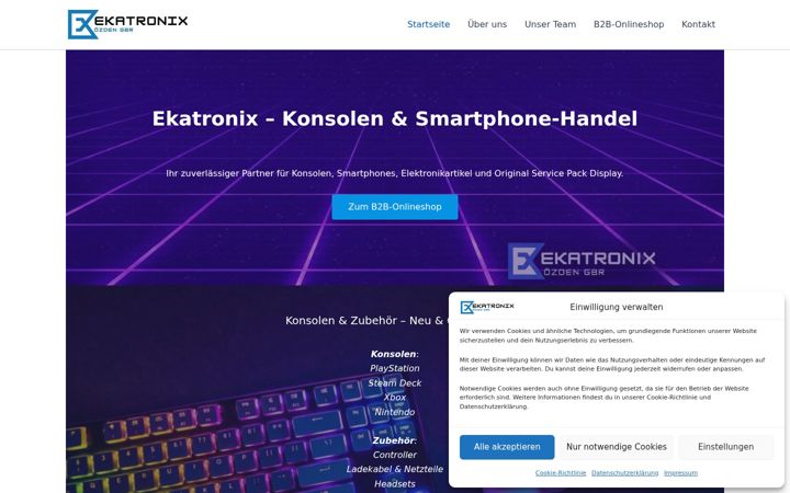 Screenshot of ekatronix.de